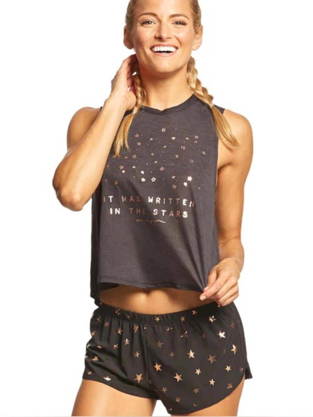 Spiritual Gangster Star Print Sleep Tank